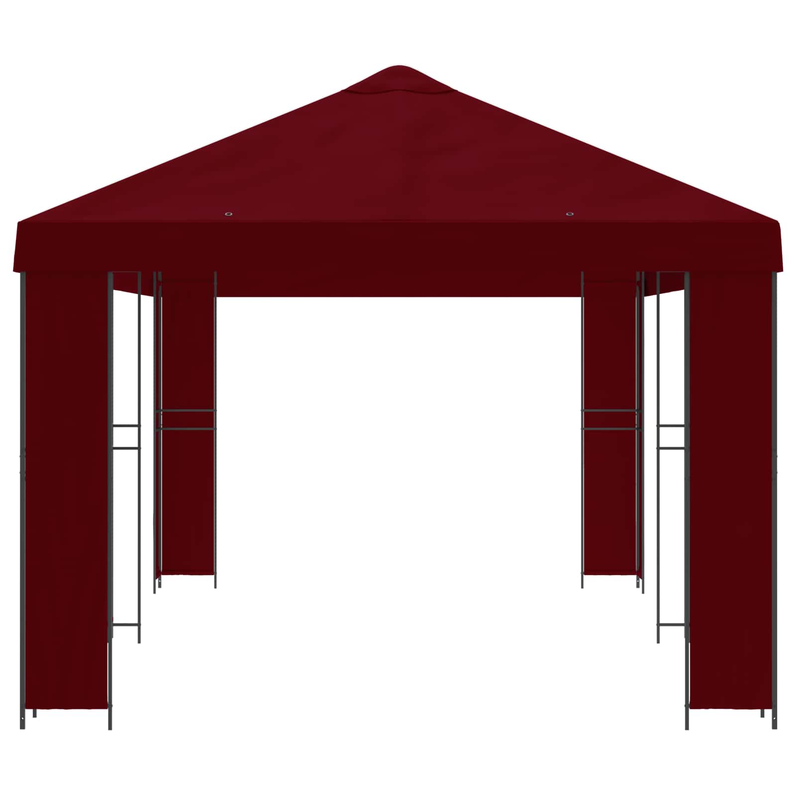 Garten Pavillon 6 x 3 m Beige Polyester und Stahl 190