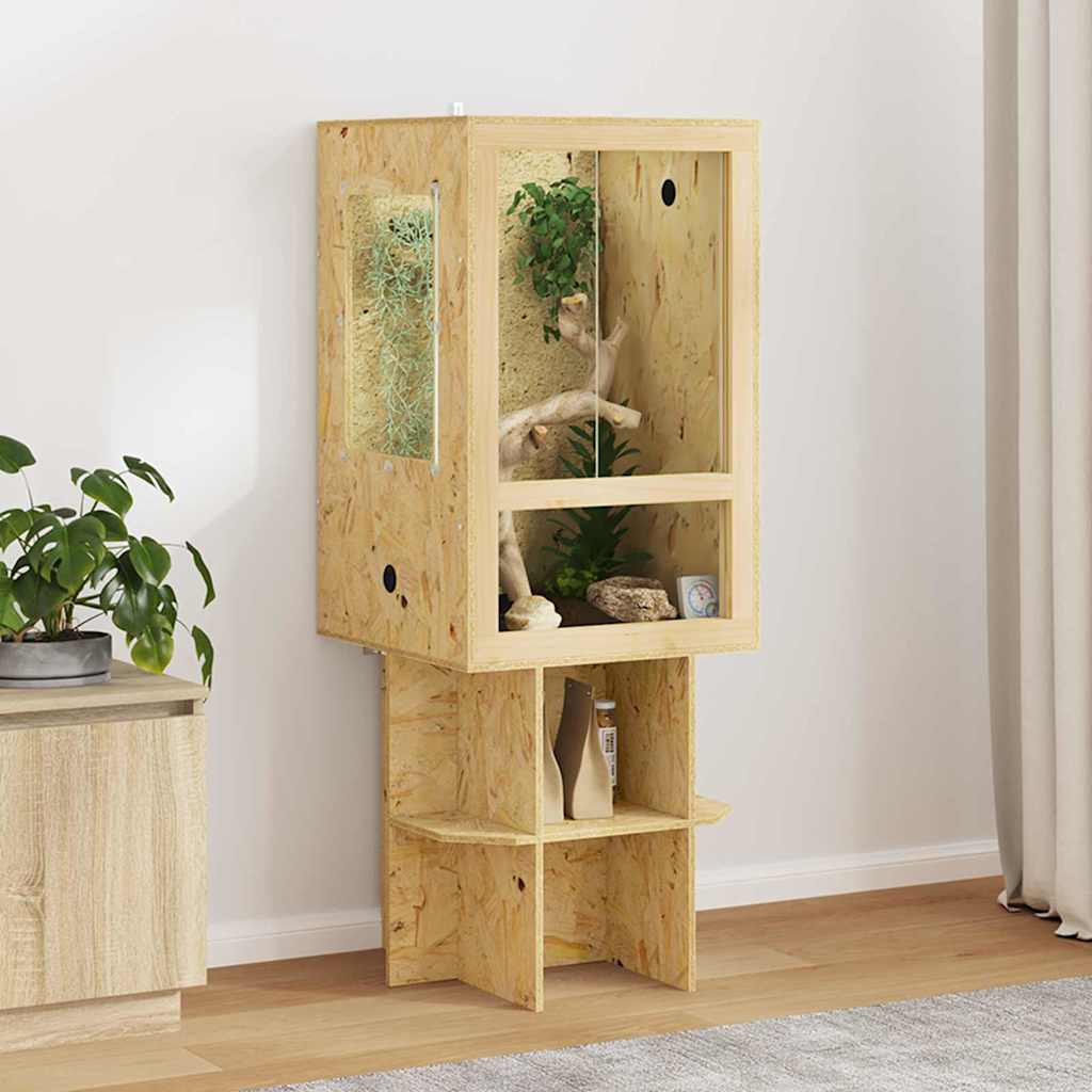 Terrarium Braun 50 x 50 x 100 cm OSB