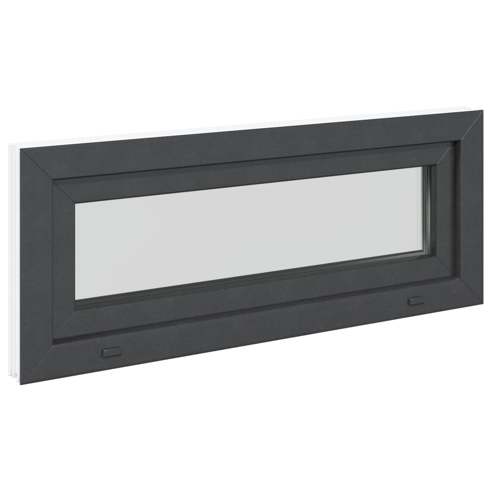 Kellerfenster RISOR 60 x 40 cm PVC und Glas Weiß