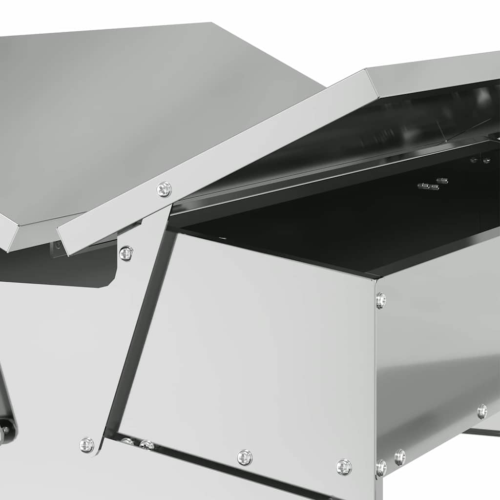 Hühnertretfeeder Schwarz 48,5 x 39,5 x 19 cm