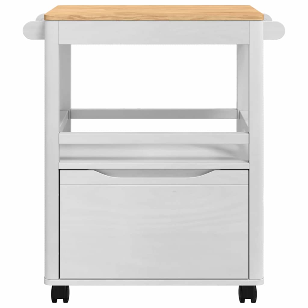 Küchentrolley FLORO Wachsbraun 72,5 x 45 x 80 cm