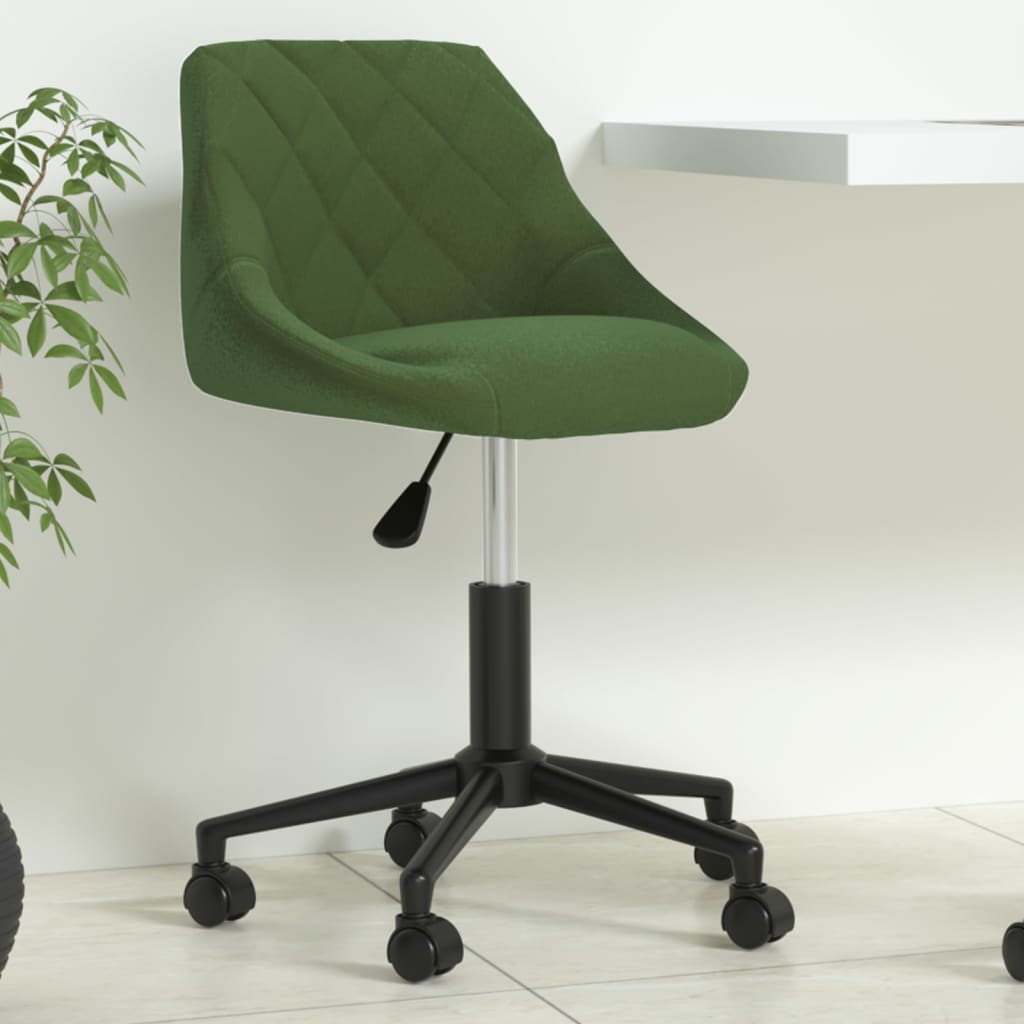 Bürostuhl Drehbar Creme Samt