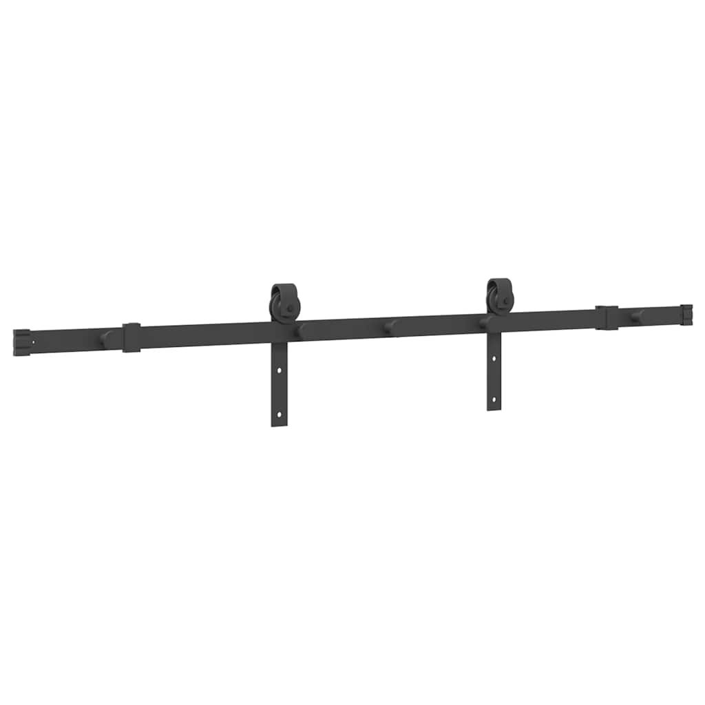 Schiebetürbeschlag-Set SKIEN 183 cm Stahl Schwarz