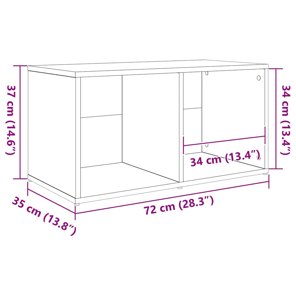3-tlg. TV-Schrank-Set Weiß Holzwerkstoff