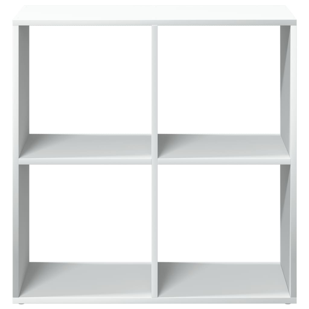 Bücherregal Weiß 137,5x29x137,5 cm Holzwerkstoff