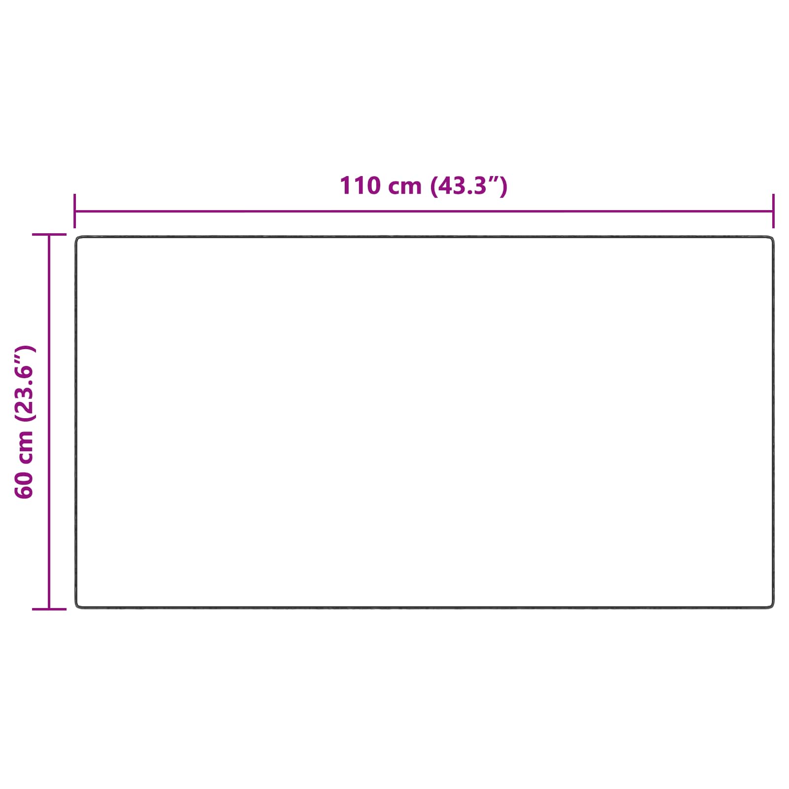 Teppich aus Kunstschaffell TAFALLA Weiß 60 x 110 cm Polyester