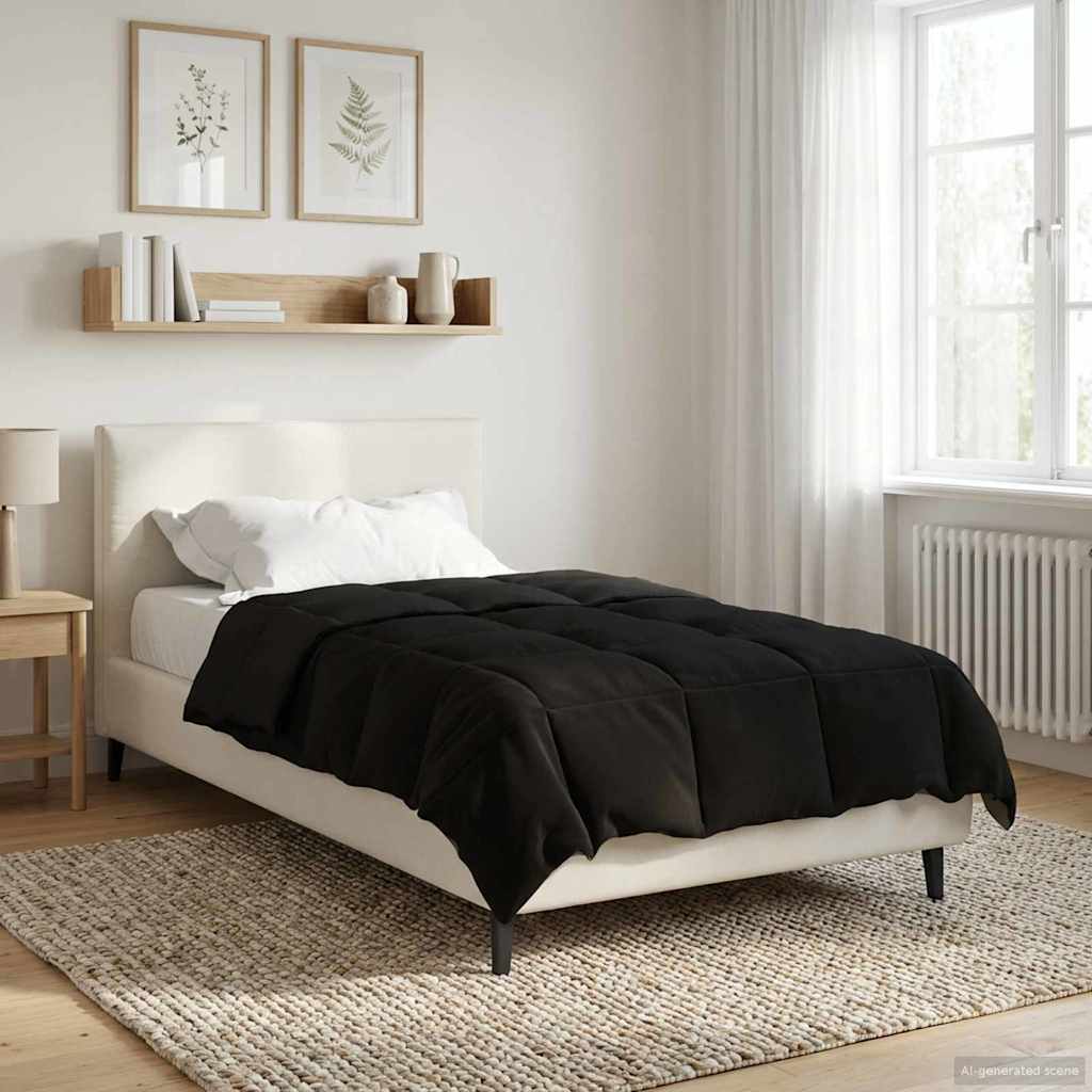 Sommerdecke Gesteppt Anthrazit 135 x 200 cm Mikrofaser