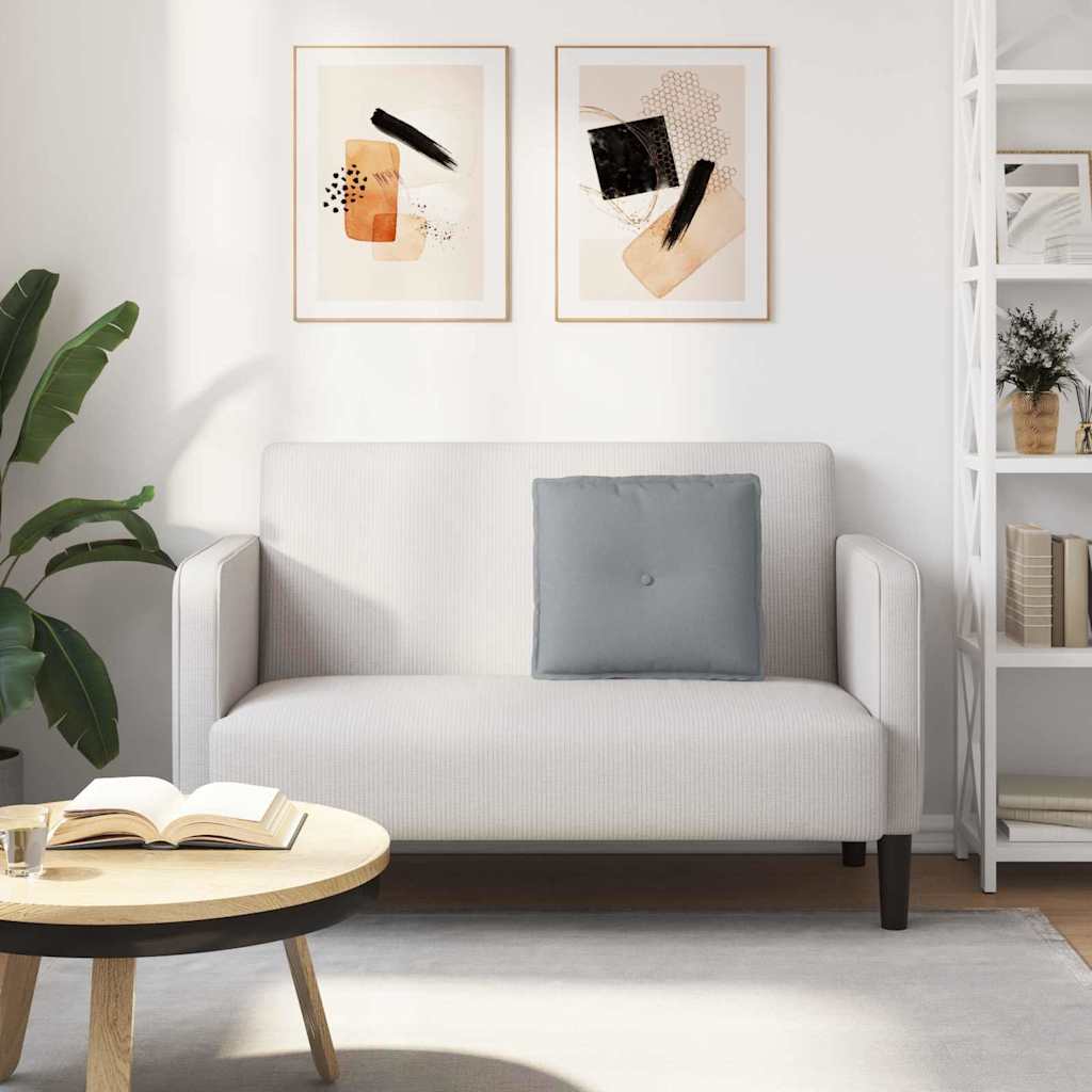 Rückenkissen Hellgrau 50 x 19 x 45 cm Stoff