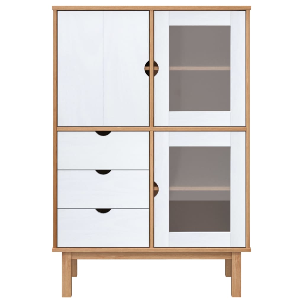 Highboard OTTA 85x43x125 cm Massivholz Kiefer