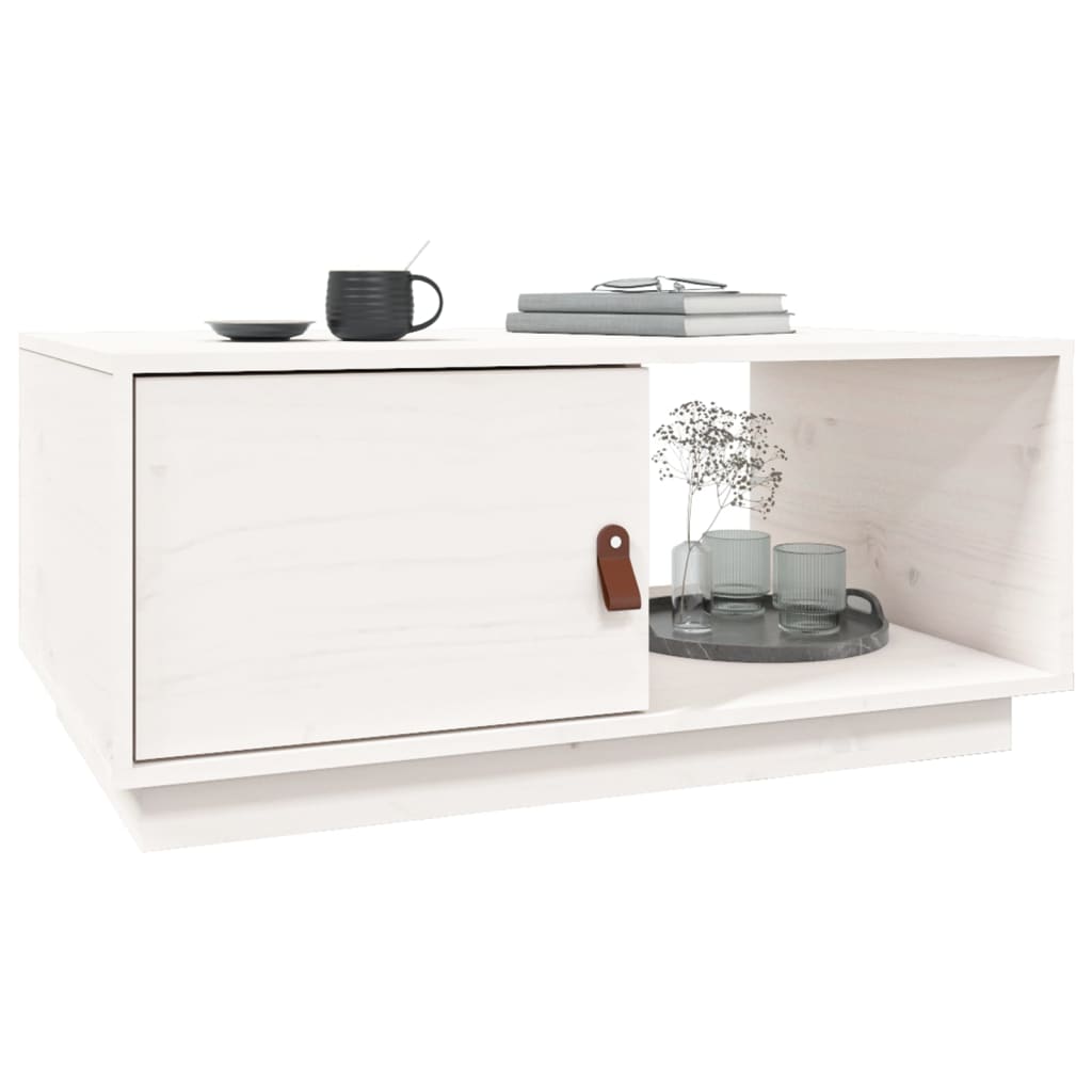 Couchtisch 80x50x35,5 cm Massivholz Kiefer