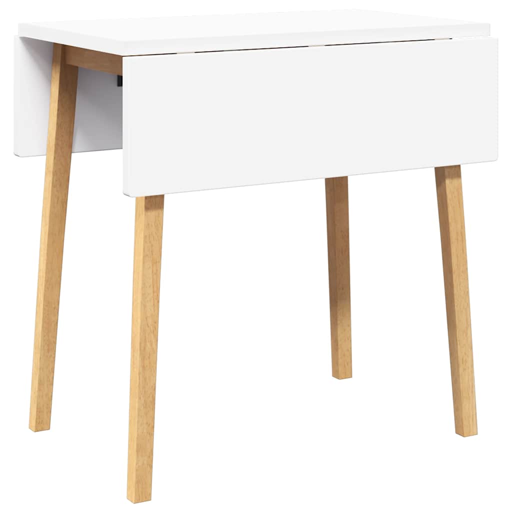 Esstisch Weiß Massivholz Gummibaumholz
