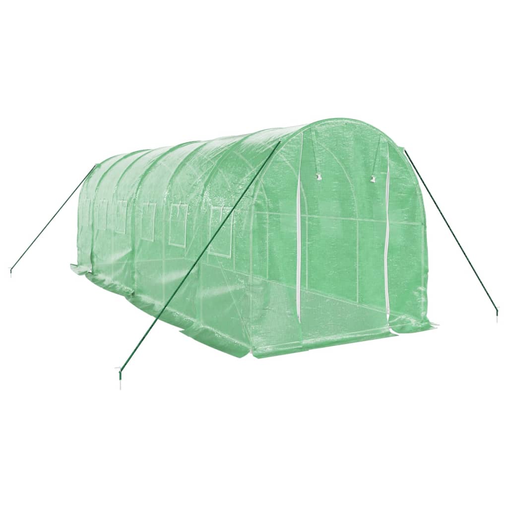 Gewächshaus mit Stahlrahmen Weiß 8 m² 4x2x2 m