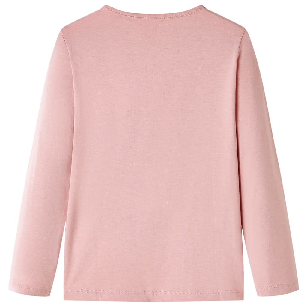 Kinder-Langarmshirt Hellrosa 104