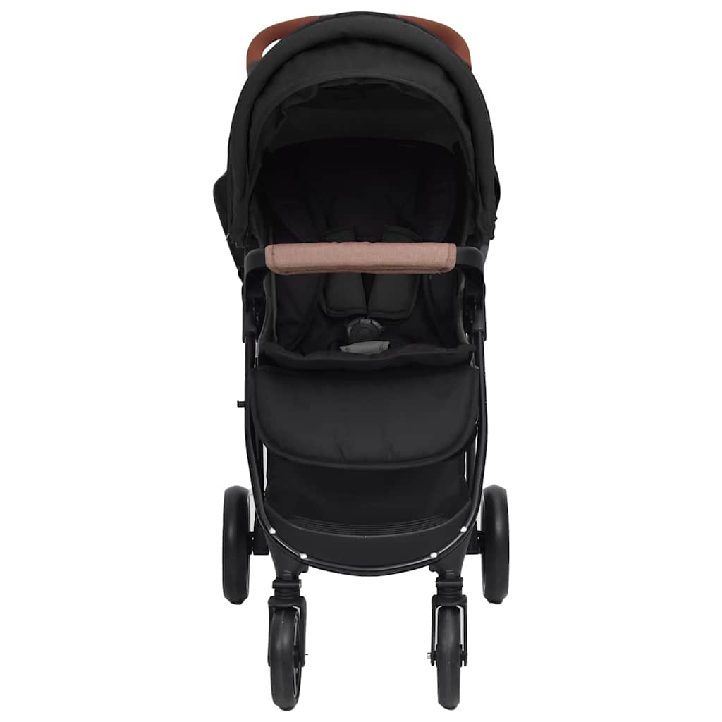 2-in-1 Kinderwagen Hellgrau Stahl