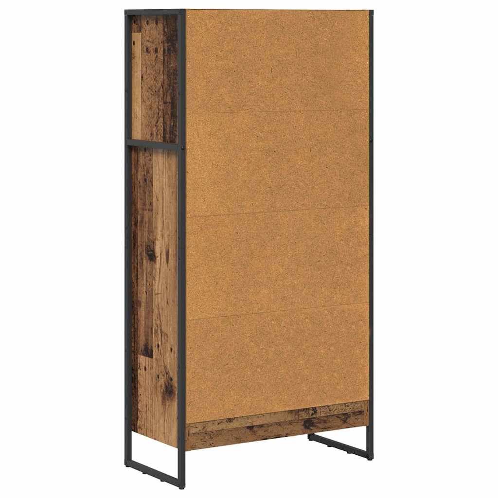 Bücherregal 2 pcs Schwarz Eichen-Optik 60 x 30 x 189,5 cm