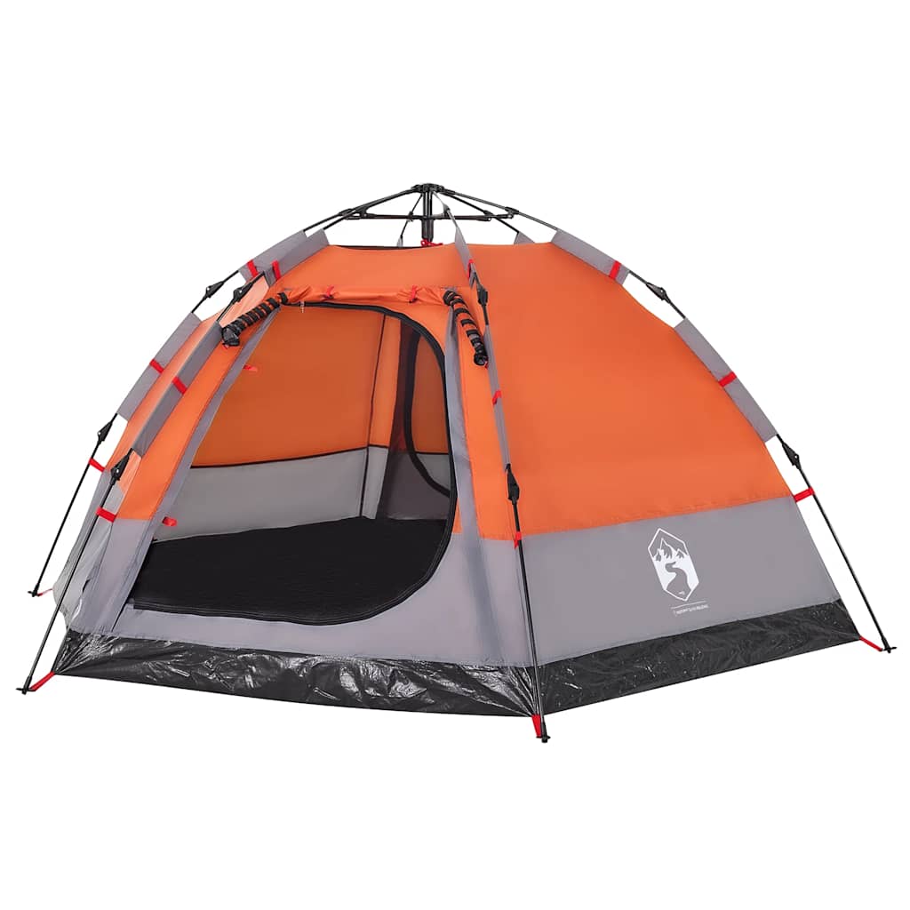 Campingzelt 4 Personen Grün Quick Release