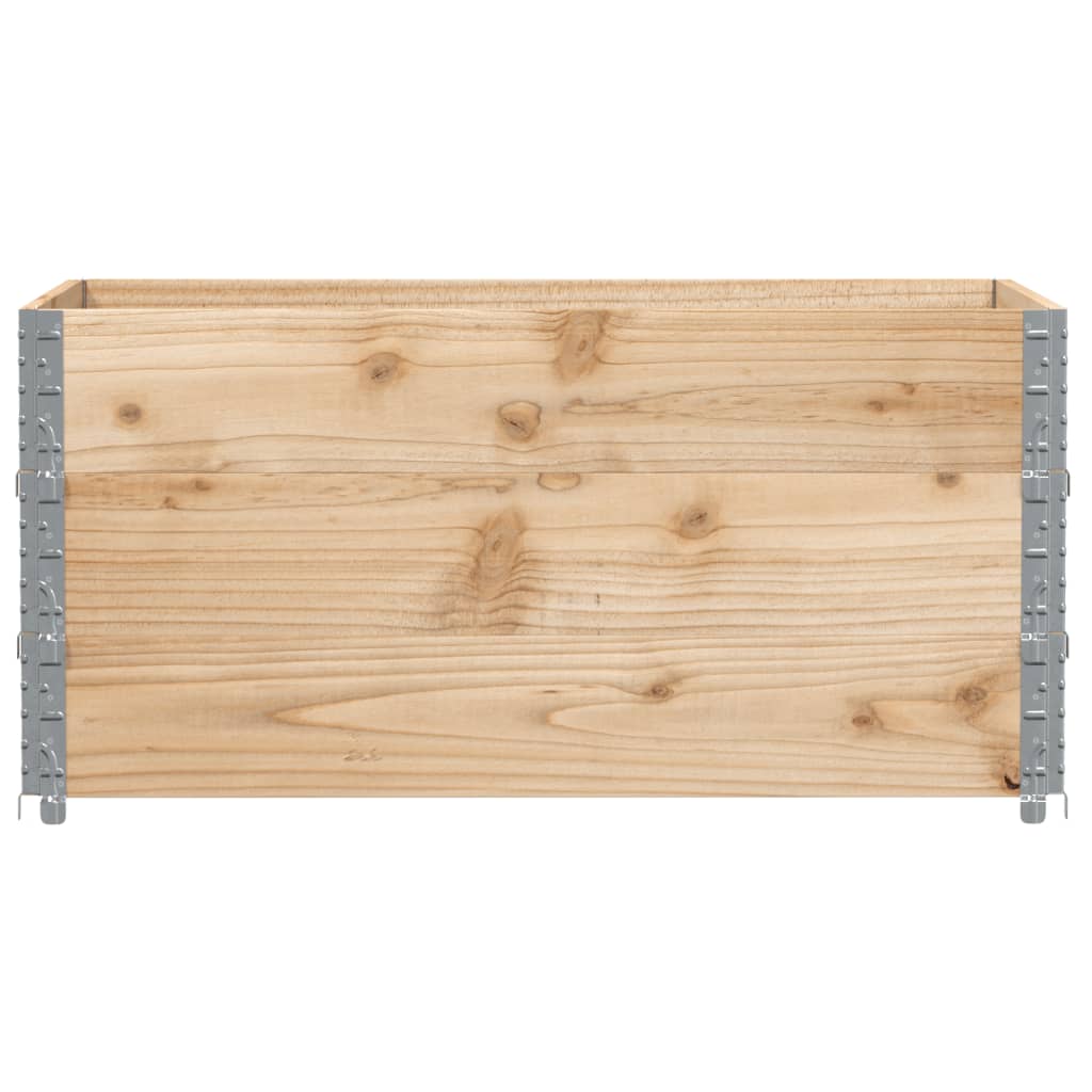 Pflanzkasten Grau 150x100 cm Massivholz Kiefer