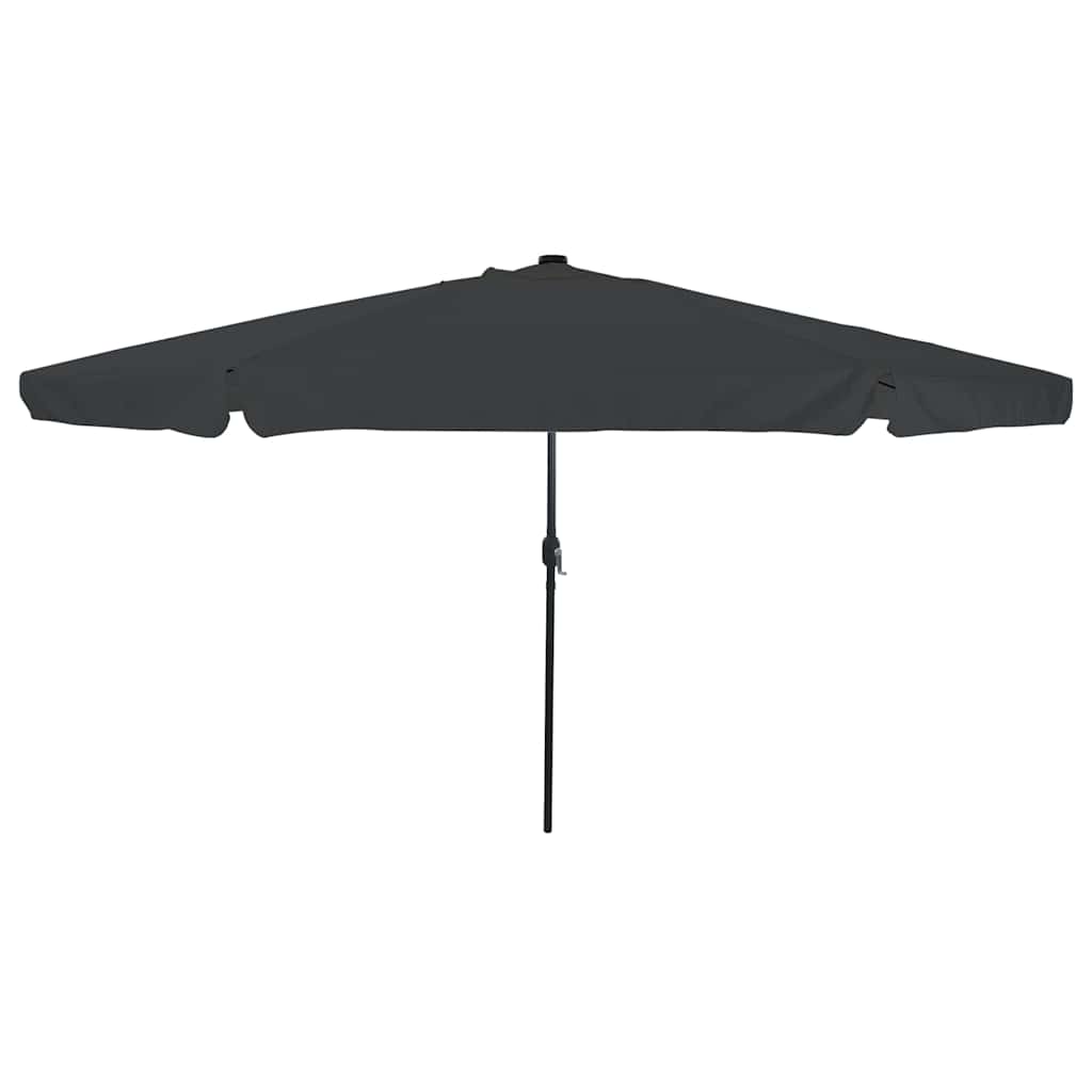 Garten-Sonnenschirm Sand und Anthrazit 395 x 395 x 245 cm