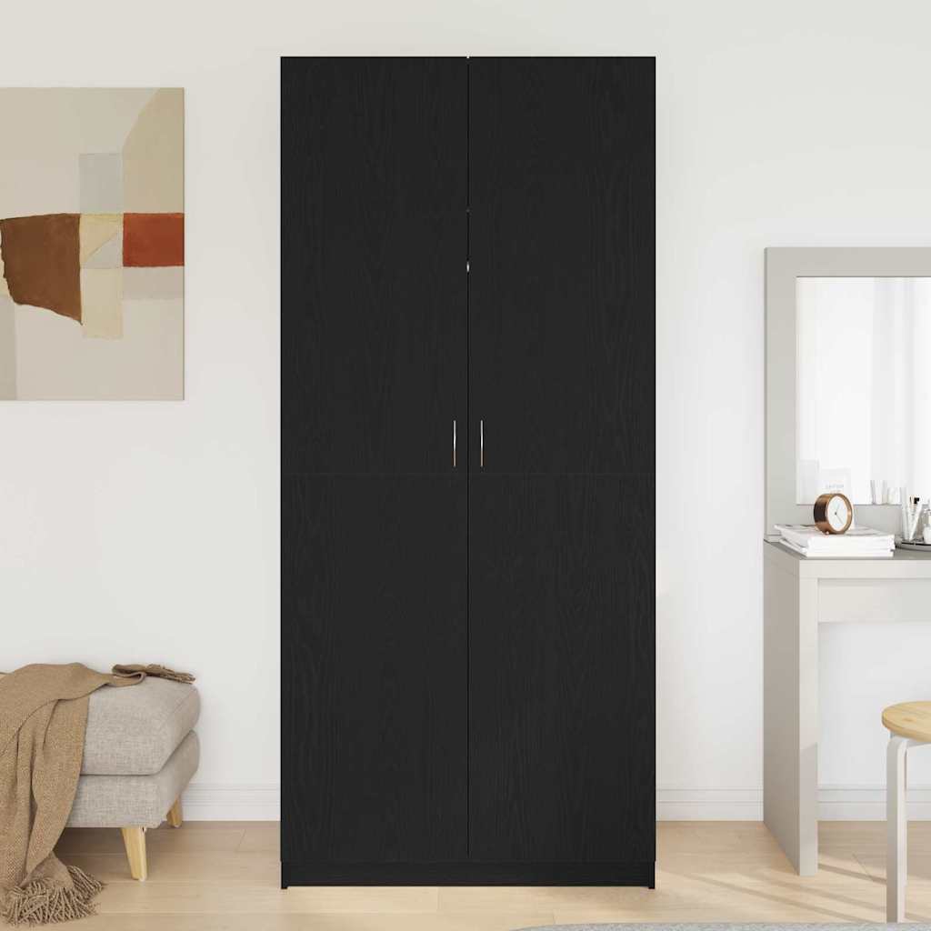 Kleiderschrank Weiß 90x52x200 cm Holzwerkstoff