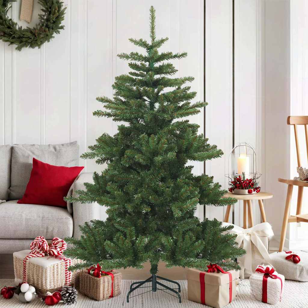 Künstlicher klappbarer Weihnachtsbaum Grün 150 cm PVC, Stahl
