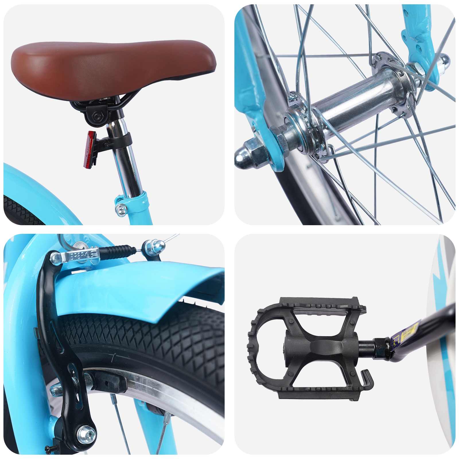 Kinderfahrrad 12 Zoll für 2-4 Jahre alt Hellrosa