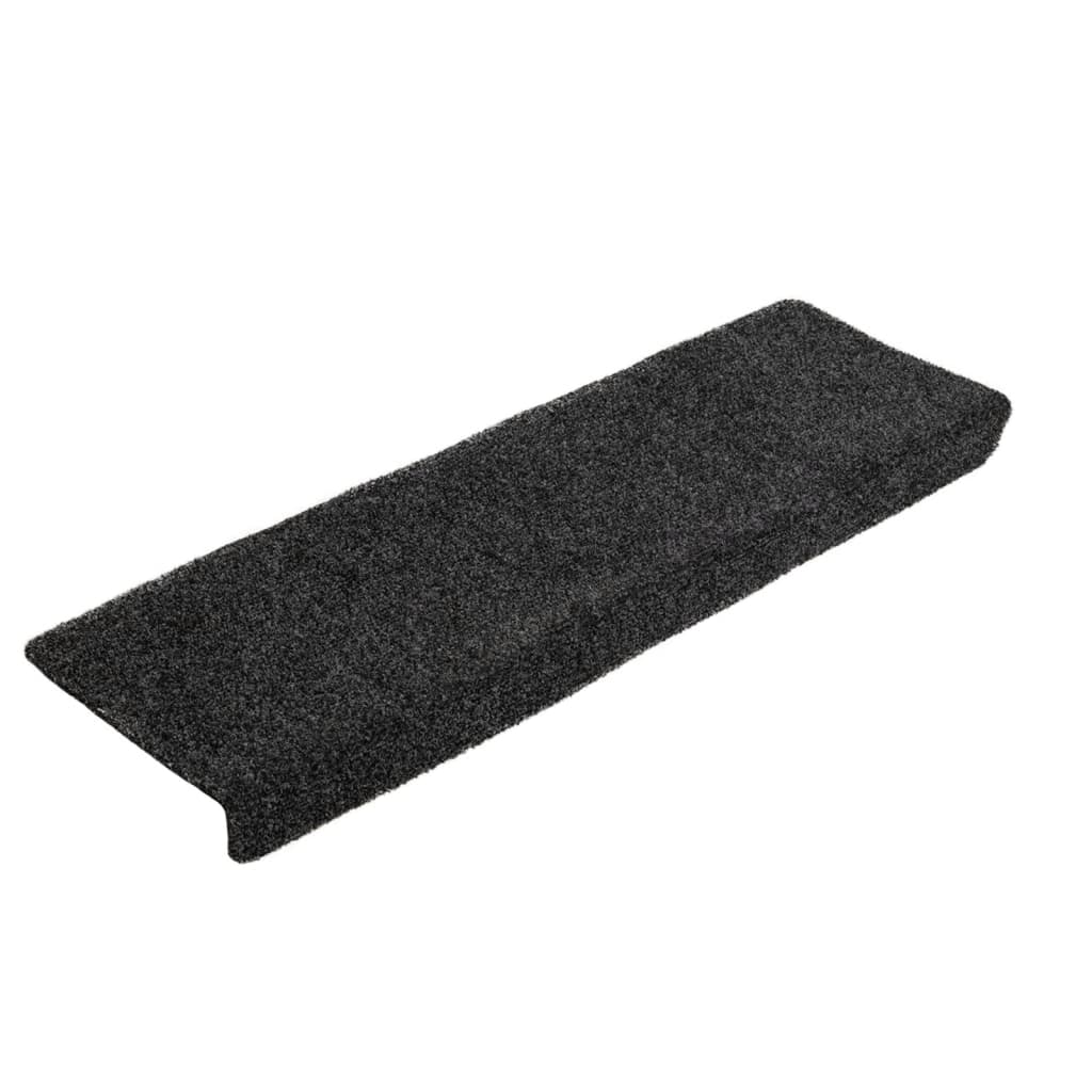 Stufenmatten Selbstklebend 15 Stk. 65x21x4 cm Hellbraun Rechteckiger Rand