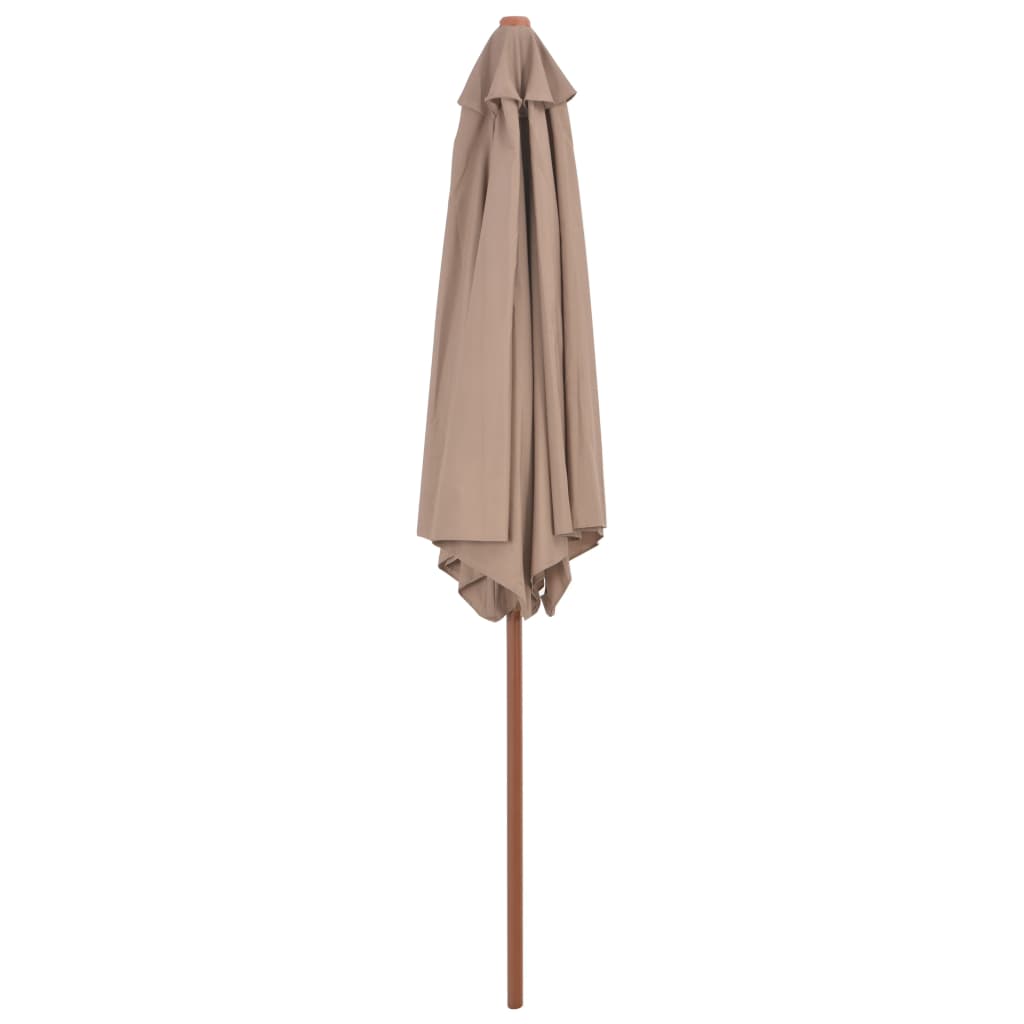 Sonnenschirm mit Holz-Mast 270 cm Blau