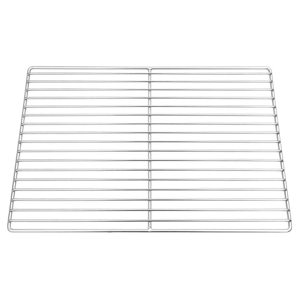 Grillrost Silber 40 x 30 cm Edelstahl