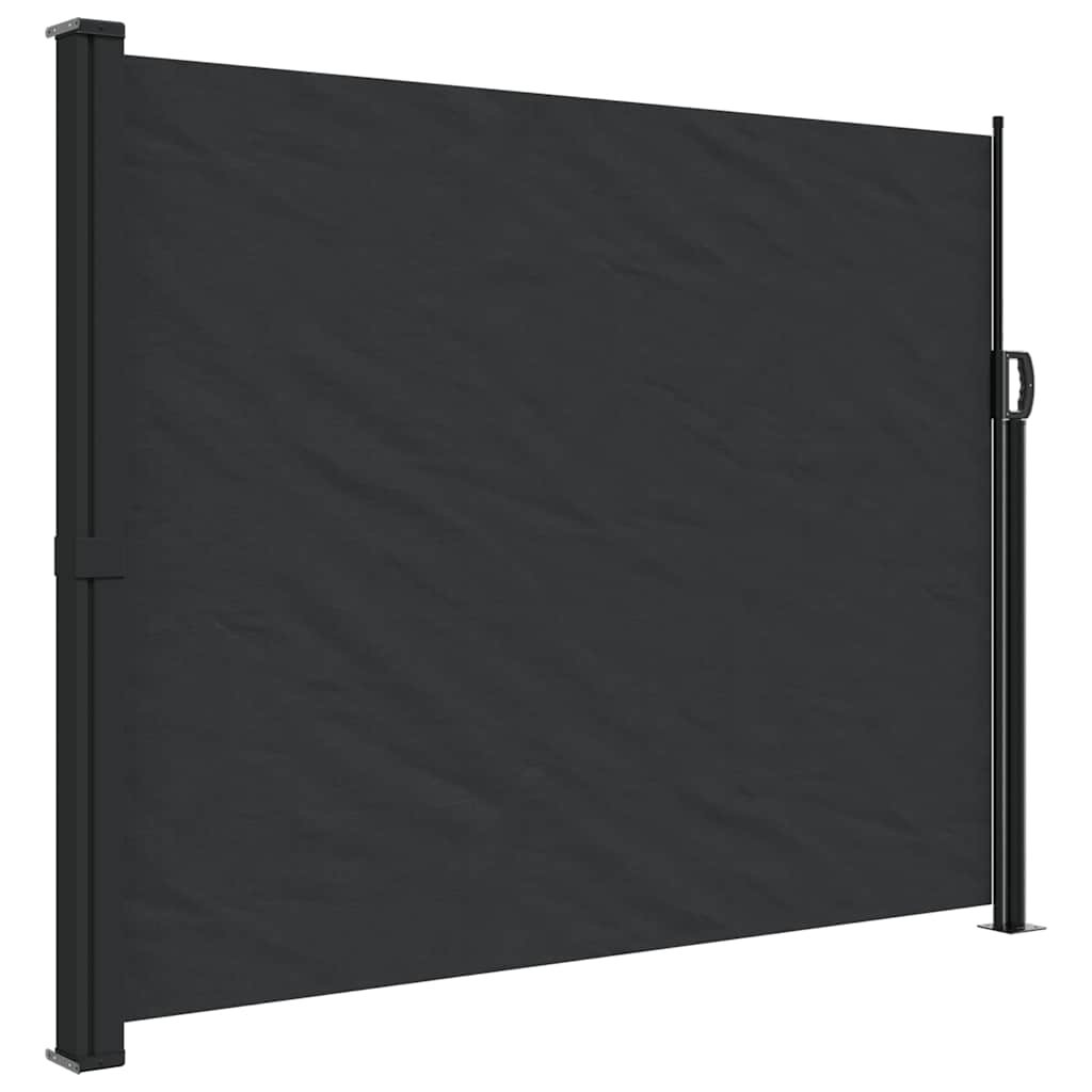 Seitenmarkise Ausziehbar Schwarz 100x300 cm