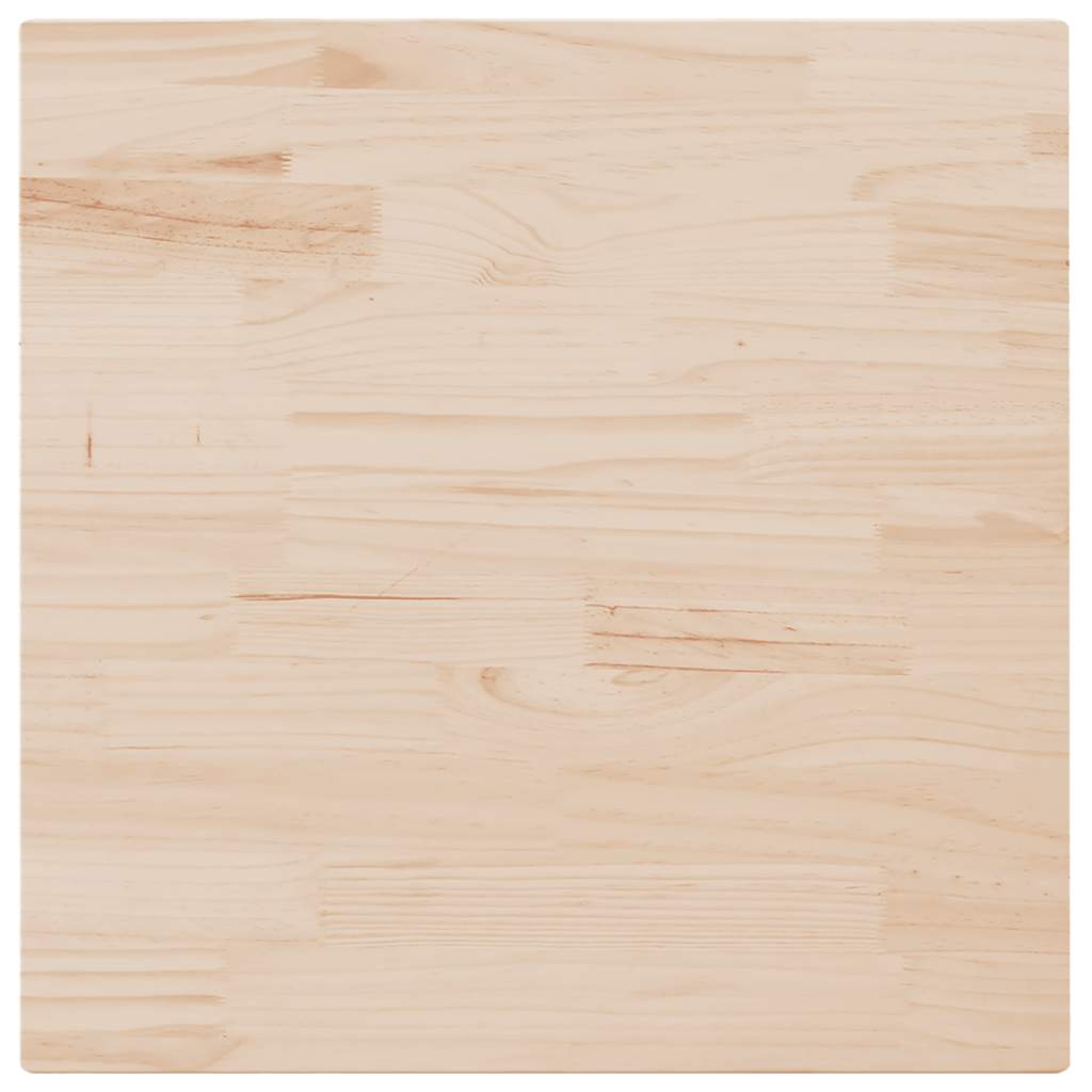 Tischplatte Weiß 40x40x2,5 cm Massivholz Kiefer Quadratisch