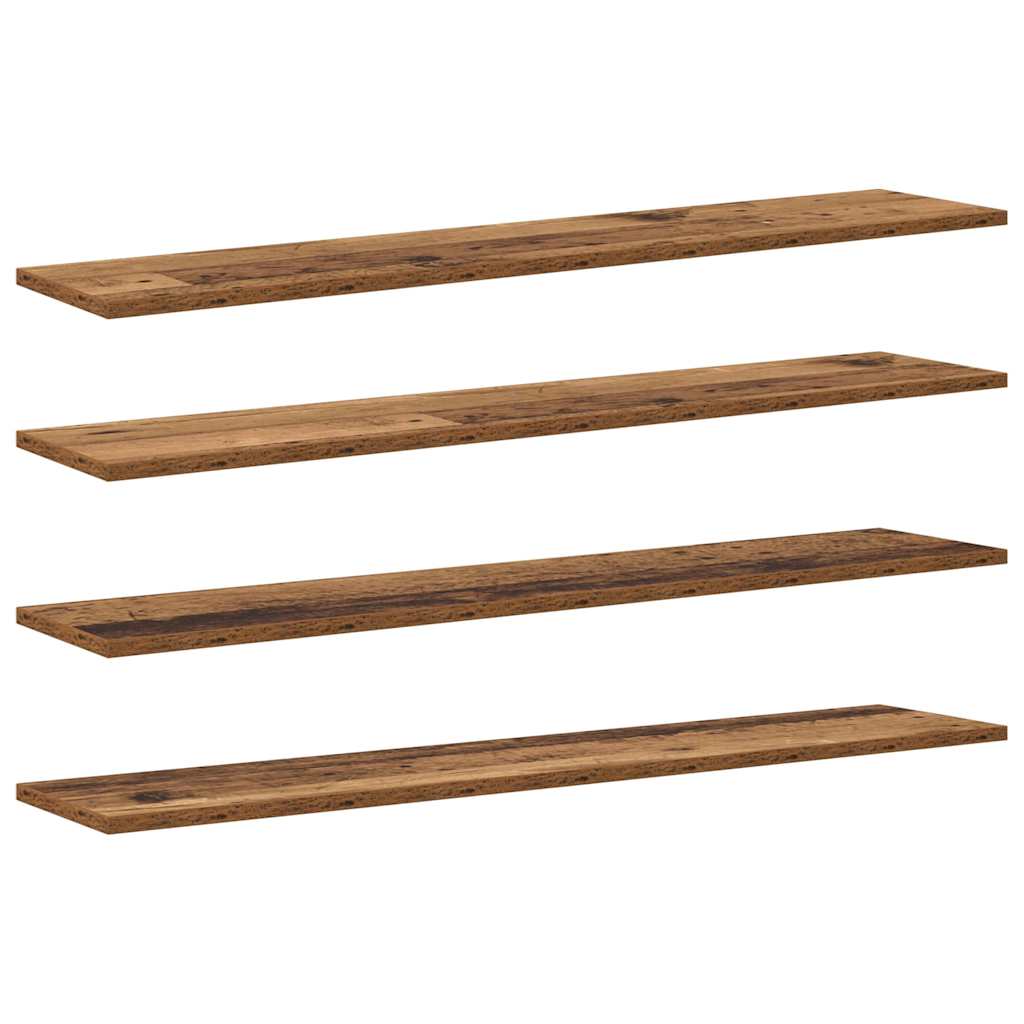 Bücherregal-Bretter 4 Stk. Weiß 40x10x1,5 cm Holzwerkstoff