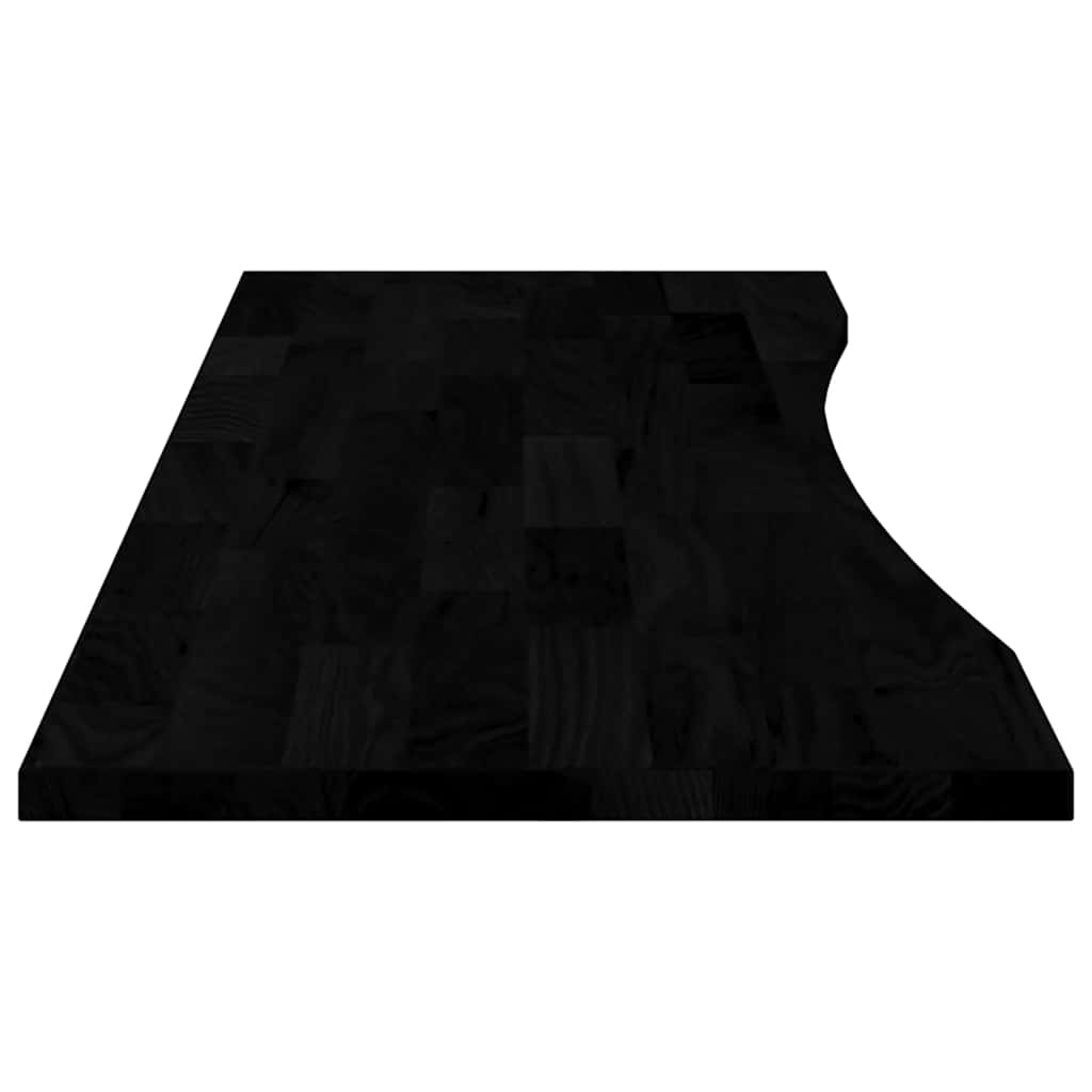 Schreibtischplatte Unbehandelt 80x50x2,5 cm Massivholz Eiche