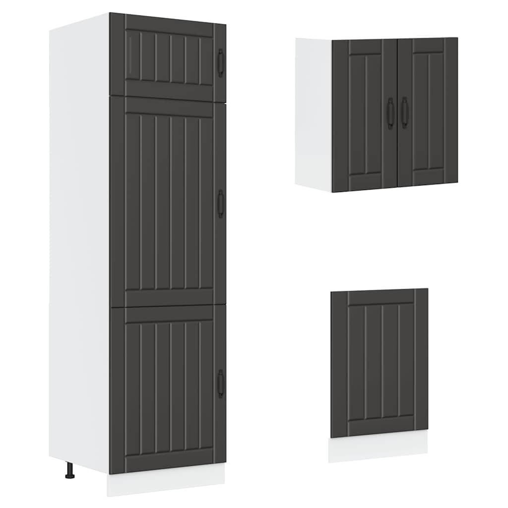 8-tlg. Küchenschrank-Set Lucca Weiß Holzwerkstoff