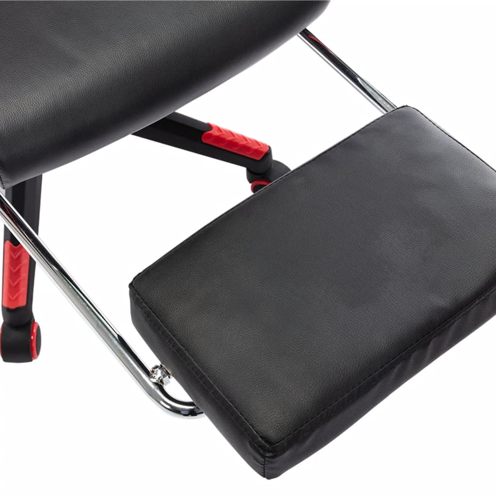 Gaming-Stuhl Schwarz und Blau Kunstleder
