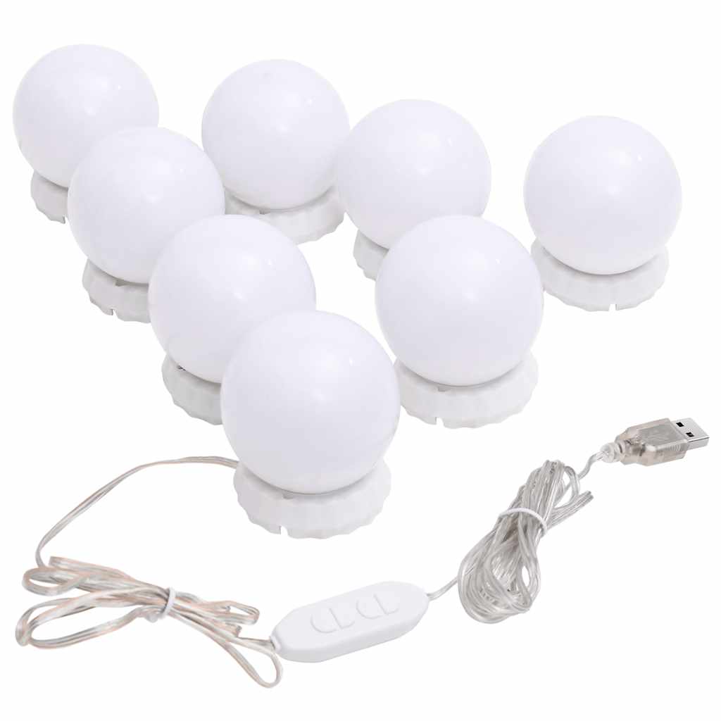 Wandspiegel mit LED-Beleuchtung Rund Glas