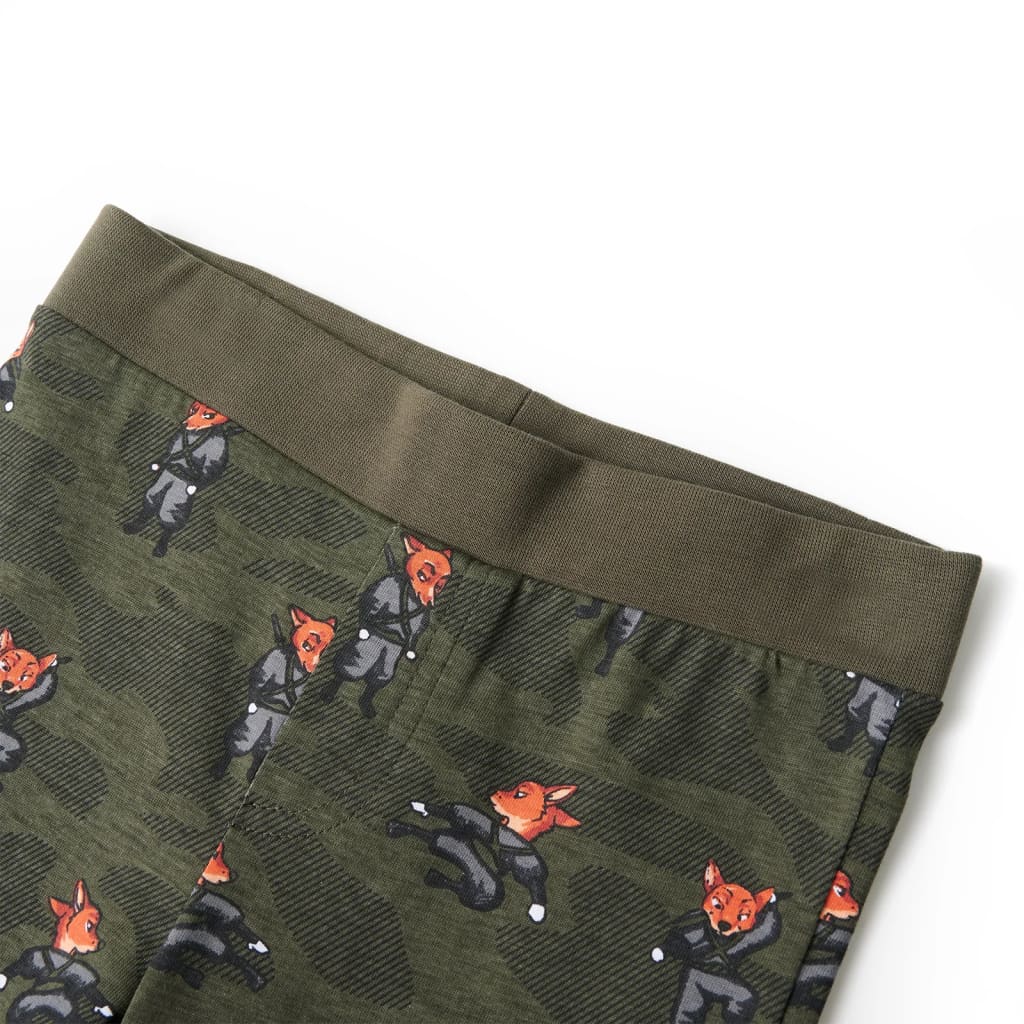 Kinderpyjama mit Langen Ärmeln Khaki 92