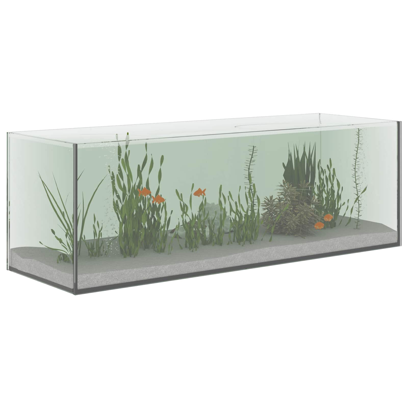 Aquarium mit Speicher Transparent 30 x 20 x 20 cm Glas