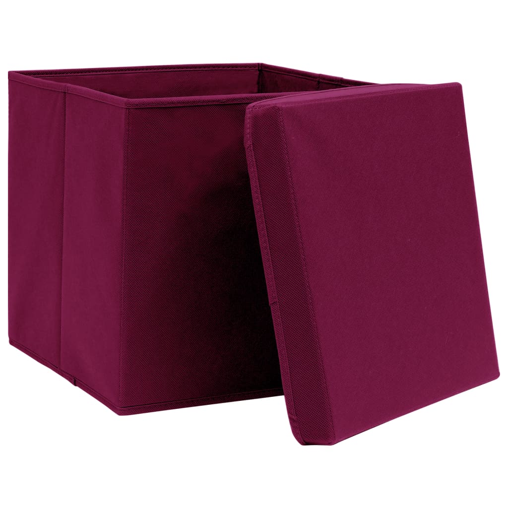 Aufbewahrungsboxen 4 Stk. Blau 32x32x32 cm Stoff