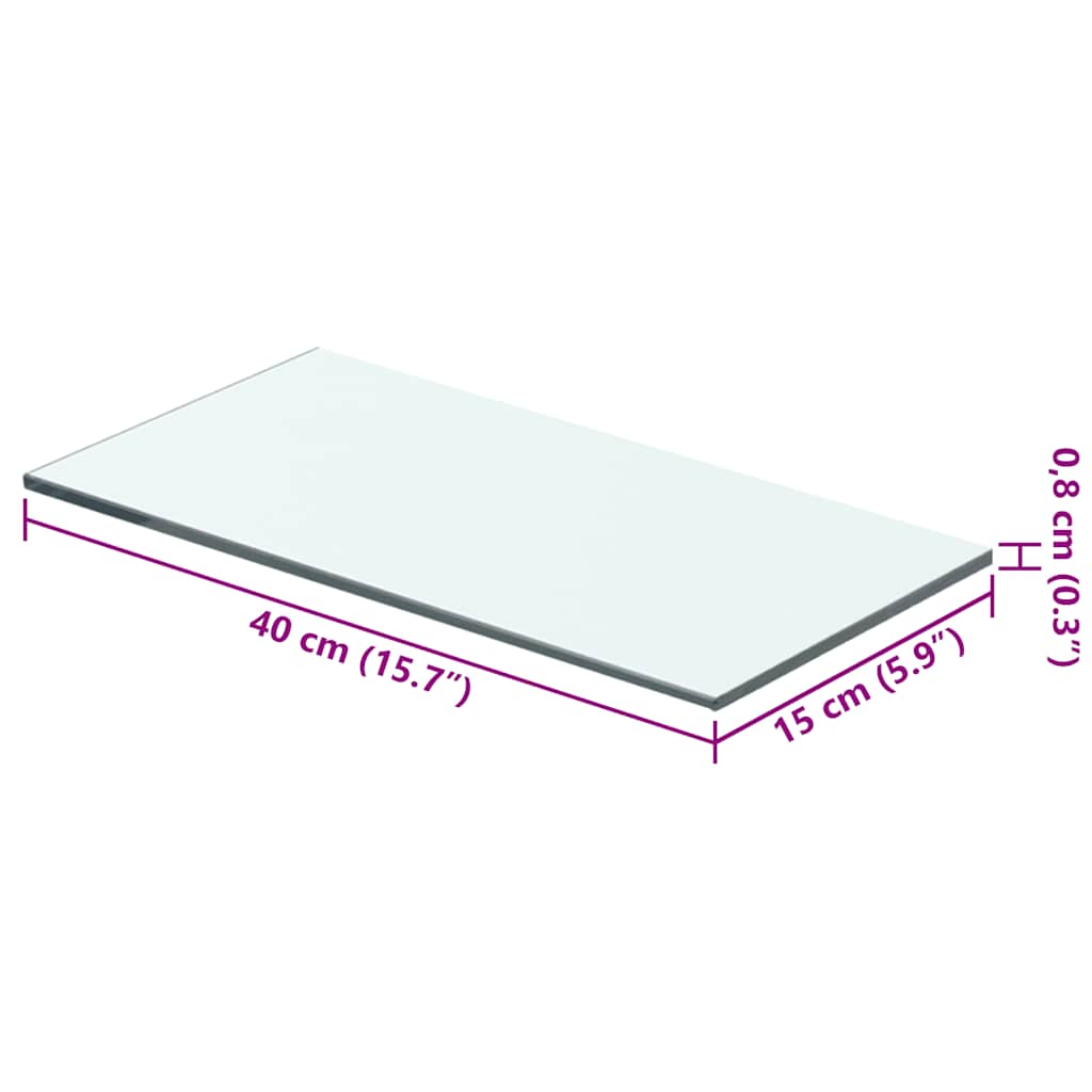 Regalboden Glas Transparent 20x12 cm