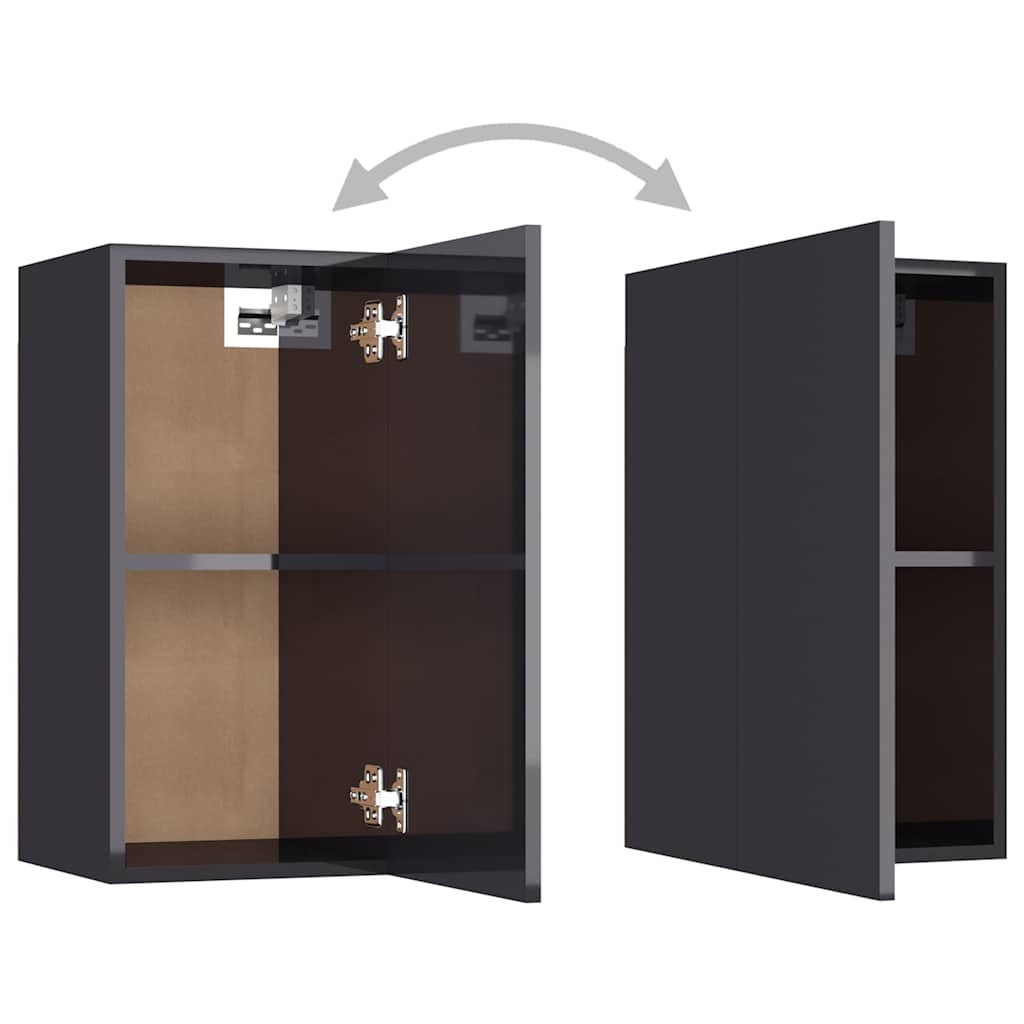 4-tlg. TV-Schrank-Set Weiß Holzwerkstoff
