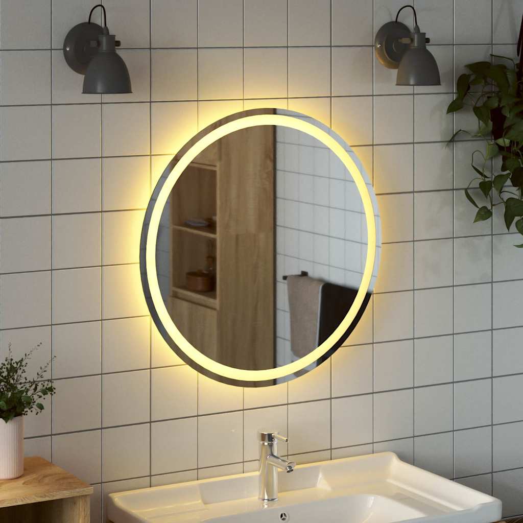 LED-Badspiegel 30 cm Rund