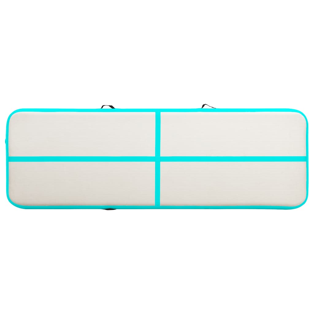 Aufblasbare Gymnastikmatte mit Pumpe 300×100×10 cm PVC Rosa