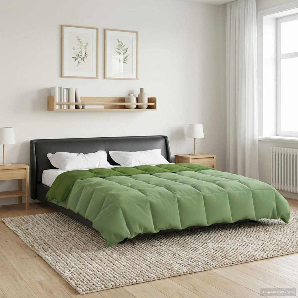 Winterbettdecke Gepolstert Anthrazit 240 x 260 cm Mikrofaser