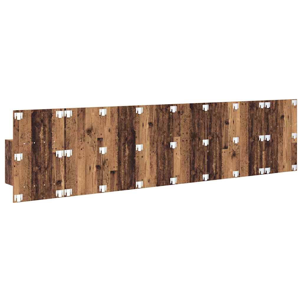 Kopfteil mit Nachttischen Weiß Holzwerkstoff