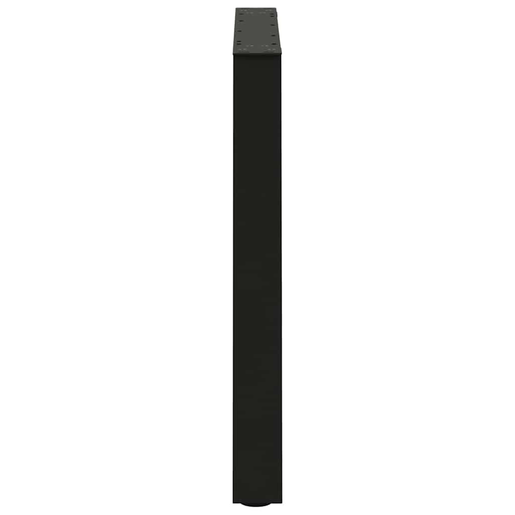 Couchtischbeine V-Form 2 Stück Schwarz 30x(30-31,3) cm Stahl
