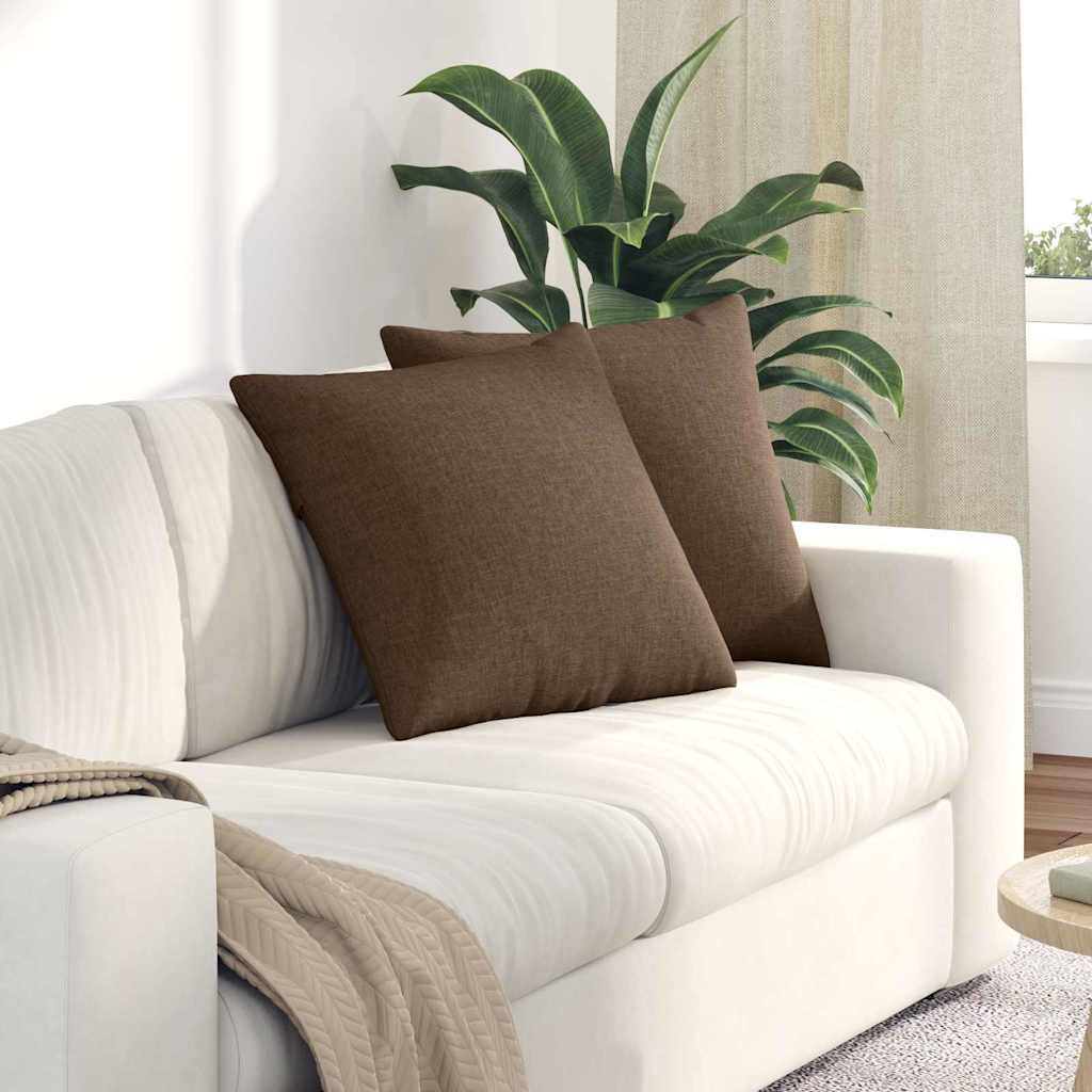 Sofakissen 2 pcs Hellgrau 50 x 30 cm Stoff