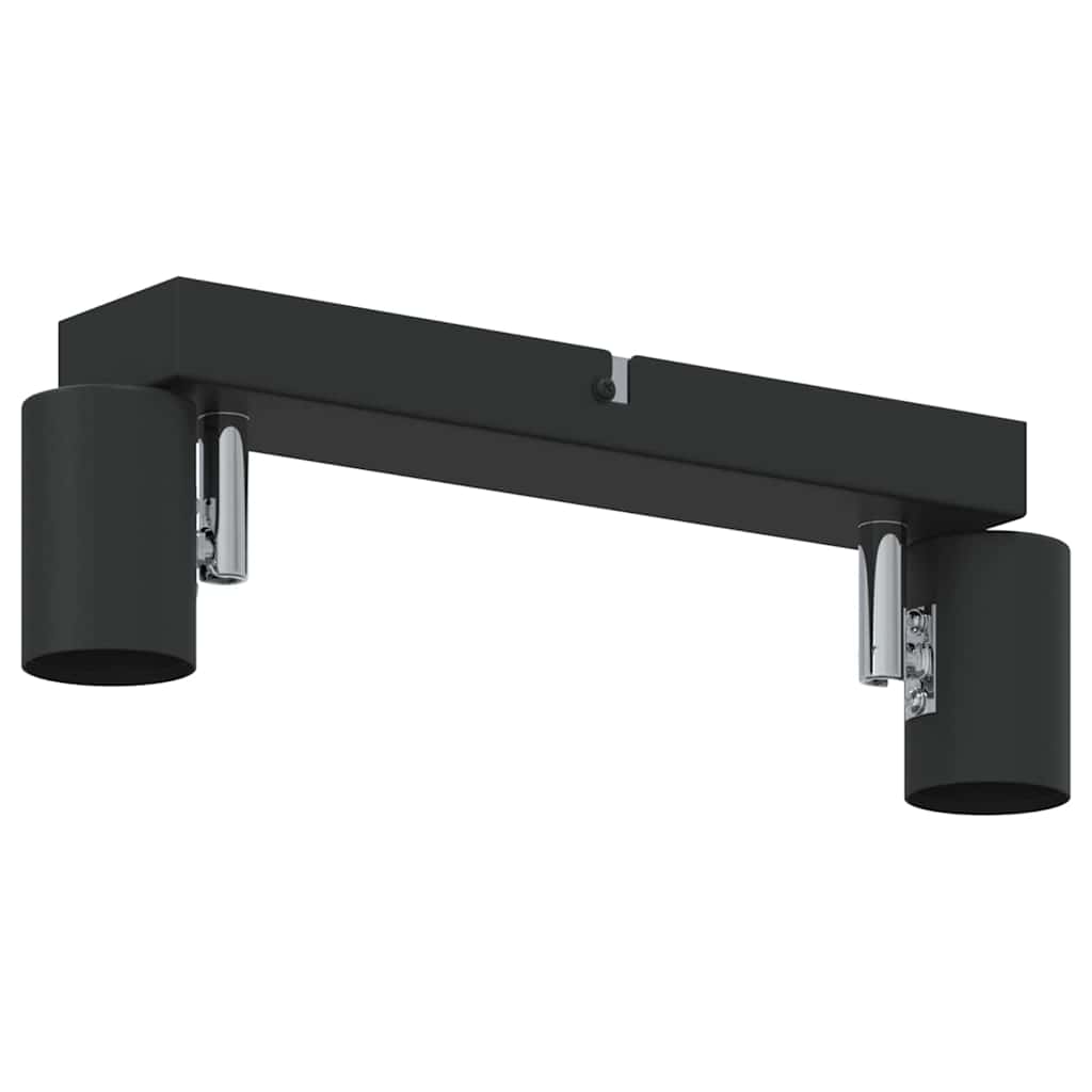 Deckenstrahler mit Strahlern Schwarz 6,5 x 6 x 11,5 cm Metall