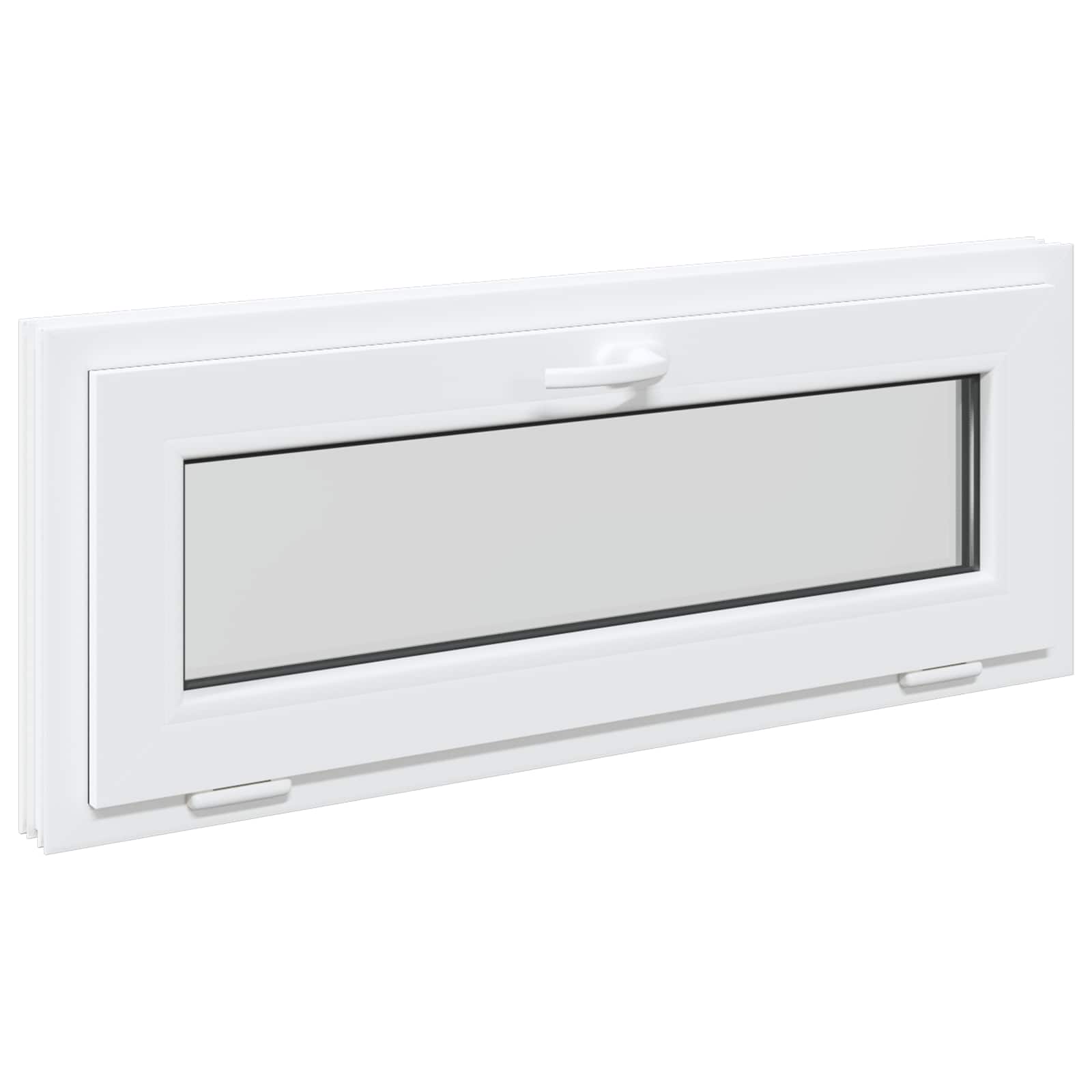 Kellerfenster RISOR 60 x 40 cm PVC und Glas Weiß