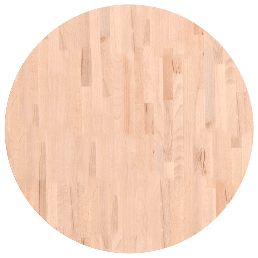 Tischplatte Ø30x1,5 cm Rund Massivholz Buche
