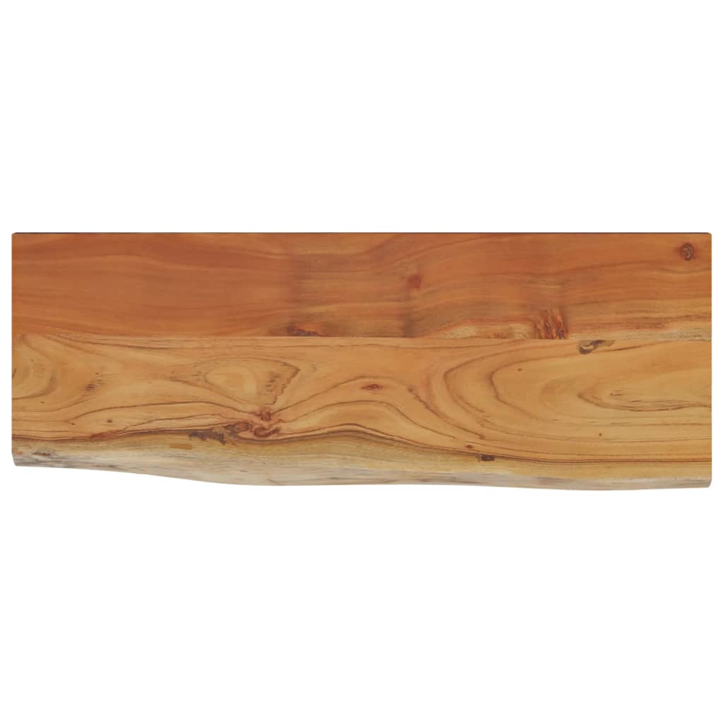 Wandregal 40x20x2,5 cm Rechteckig Massivholz Akazie Baumkante